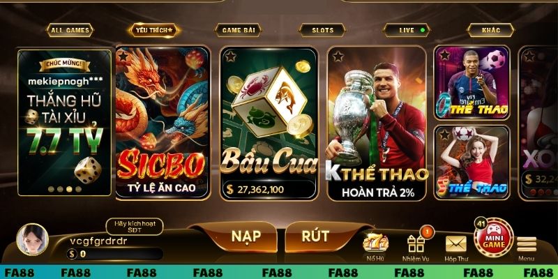 Đẳng cấp của cổng game FA88 tại thị trường Việt Nam