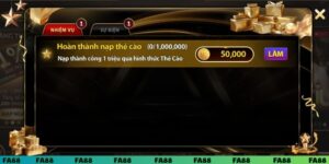 Nạp bằng thẻ cào rinh ngay 50.000 VND siêu đã